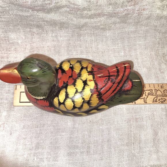 Beautiful Artisan Hand Painted Vintage Ceramic Mallard Duck - Picture 6 of 9